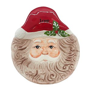 Petisqueira de Cerâmica - Papai Noel de Natal - 16cm - 1 unidade - Rizzo - Rizzo
