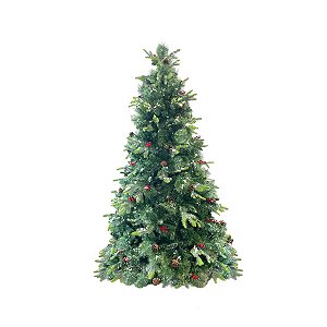 Árvore de Natal Modelo Canela Pinha - 1287 Galhos - 2,10m - Ref. RZO372 - 1 unidade - Rizzo