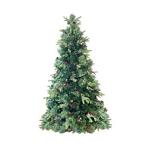 Árvore de Natal Modelo Canela Pinha - 1807 Galhos - 2,40m - Ref. RZO373 - 1 unidade - Rizzo