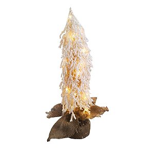 Mini Pinheiro De Natal Nevado Com Led - 56cm - Ref. RZO422 - 1 unidade - Rizzo