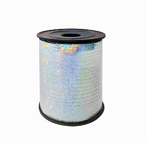 Fitilho Decorativo Com Glitter 200m - Prata - 1 unidade - Rizzo