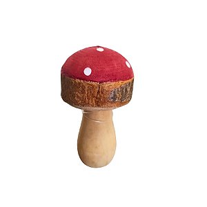 Enfeite Decorativo - Cogumelo Vermelho e Branco - 5cm - 1 unidade - Cromus - Rizzo