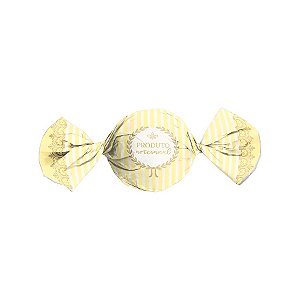 Papel Trufa 14,5x15,5cm - Candy Ouro/Amarelo  - 100 unidades - Cromus