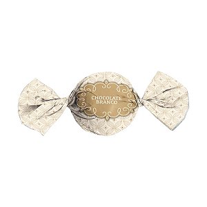 Papel Trufa 14,5x15,5cm -  Gostosura Chocolate Branco - 100 unidades - Cromus