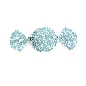 Papel Trufa 14,5x15,5cm - Renda Turquesa - 100 unidades - Cromus