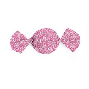 Papel Trufa 14,5x15,5cm - Renda Pink - 100 unidades - Cromus