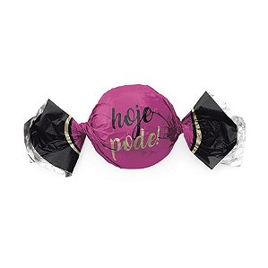 Papel Trufa 14,5x15,5cm - Hoje Tudo Pode Pink Preto e Ouro  - 100 unidades - Cromus