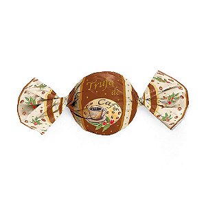 Papel Trufa 14,5x15,5cm - Café - 100 unidades - Cromus