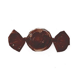 Papel Mini Trufa - 12x12,5cm - Marrom Cafe - 100 unidades - Cromus - Rizzo Embalagens