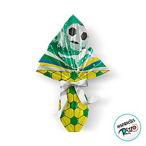 Saco Express 44x44cm para Ovos de 500g a 750g - Futebol - 5 unidades - Cromus - Rizzo