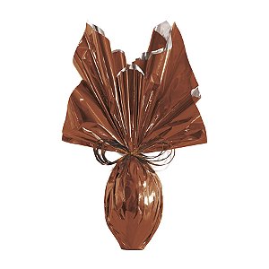 Folha para Ovos de Páscoa Metalizado Marrom 69x89cm - 5 unidades - Cromus - Rizzo