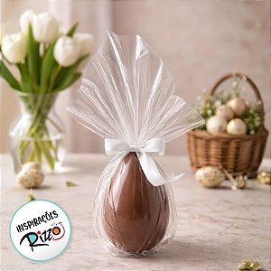 Saco Express 49x49cm para Ovos de 150g a 1kg - Incolor - 25 unidades - Cromus - Rizzo