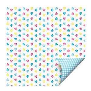 Folha para Ovos de Páscoa Double Face Fascinio Azul 68x89cm - 5 unidades - Cromus - Rizzo