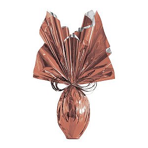 Folha para Ovos de Páscoa Metalizado Bronze 69x89cm - 05 unidades - Cromus Páscoa - Rizzo Embalagens