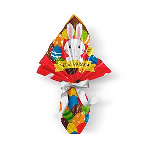 Saco Express 44x44cm para Ovos de 500g a 750g - Ovinhos - 05 unidades - Cromus Páscoa - Rizzo Embalagens