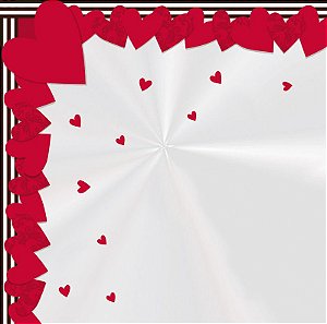 Saco Express 37,5x37,5cm para Ovos de Coração de 250g a 350g - In Love - 05 unidades - Cromus Páscoa - Rizzo Embalagens