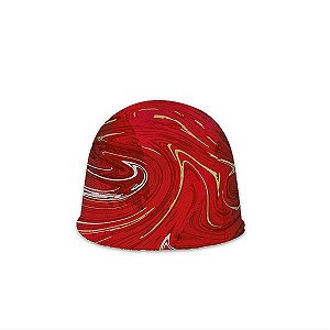 Papel Chumbo 8x7,8cm - Marmorizado Vermelho - 300 folhas - Cromus