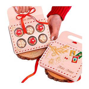 Cinta de Natal com Blister 6 Doces - Cartinha - 1 unidade - Rizzo