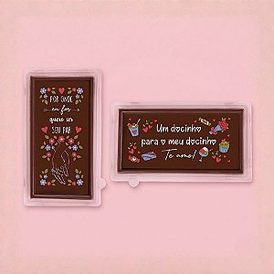 Blister Decorado com Transfer para chocolate - Tablete - Namorados - BL0167 - 1 unidade - Stalden - Rizzo
