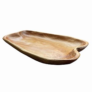 Bandeja de Madeira Rústica Orgânica - 43cm  - 1 unidade - Rizzo