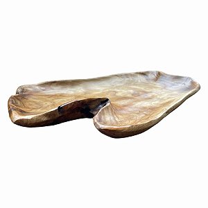 Bandeja de Madeira Rústica Orgânica - 44cm  - 1 unidade - Rizzo