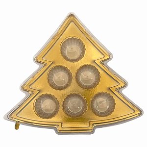 Blister Árvore de Brigadeiro - Ouro - 5 unidades - Rizzo