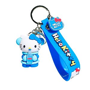Chaveiro com Alça Azul - Hello Kity - 6cm - 1 unidade - Rizzo