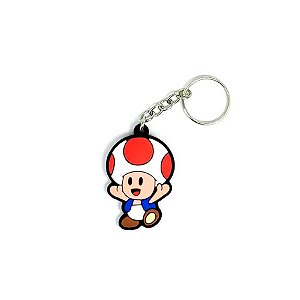 Chaveiro Toad Vermelho Temático Emborrachado - 1 unidade - Rizzo
