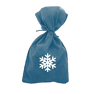 Saco para Surpresas de Natal - Floco de Neve - 13x25cm - 10 unidades - Rizzo