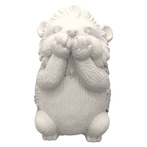 Escultura Ouriço em Cimento - Mudo - 10cm - 1 unidade - Rizzo