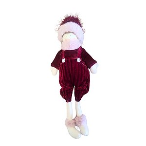 Enfeite de Natal - Boneca Sentada - 35cm - 1 unidade - Rizzo