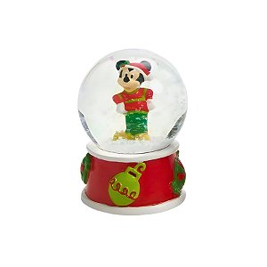 Enfeite Decorativo de Natal - Globo de Neve Com Mickey - 7cm - Disney Original - 1 unidade - Cromus - Rizzo