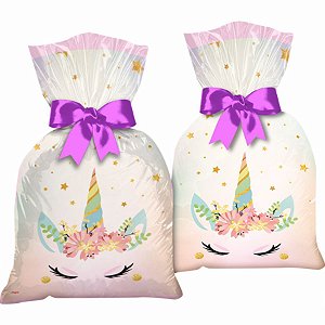 Sacola Plastica - Unicornio - 14x27cm - 8 unidades - Regina - Rizzo