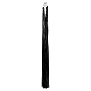 Chicote Metalizado Franja Carnaval 80cm - Preto - 1 unidade - Rizzo