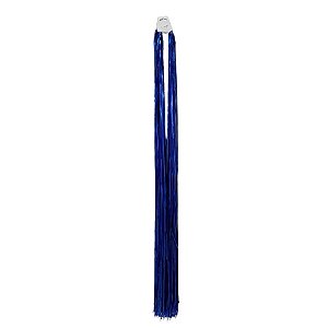 Chicote Metalizado Franja Carnaval 80cm - Azul Royal  - 1 unidade - Rizzo