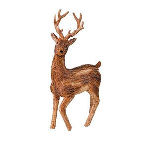 Enfeite De Natal Em Resina - Rena Rústica - 37 cm - 1 unidade - Cromus - Rizzo