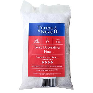 Neve Artificial Decorativa - Fina - 50gr - 1 unidade - Rizzo