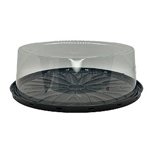 Boleira de Plástico com Tampa de Acetato - 33,5x13,8cm - 5 unidades - Galvanotek - Rizzo