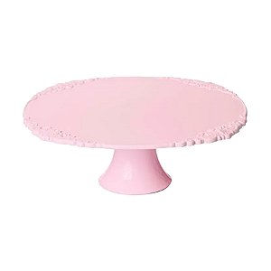 Boleira Rosa - 31x31x10cm - 1 unidade - Cromus - Rizzo