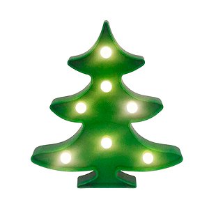Luminária de Natal - Árvore com Led - 22x20cm - 1 unidade - Rizzo - Rizzo