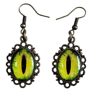 Brinco de Halloween - Olho Amarelo  - 5,5cm - 1 unidade - Rizzo - Rizzo