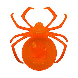 Porta Doces - Aranha - Laranja - 23cm - 1 unidade - Rizzo