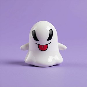 Enfeite Decorativo de Halloween - Fantasma Careta Piscante - 5,5x4,5cm - 1 unidade - Rizzo
