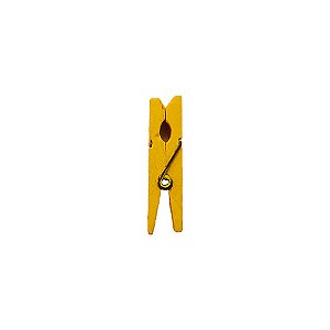Mini Prendedor de Madeira Amarelo 3,5cm - 50 Unidades - Rizzo