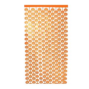 Cortina Decorativa de Halloween - Abóboras 2x1m - 1 unidade - Rizzo