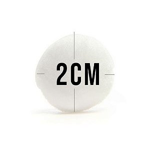 Pompom Decorativo Branco 2 cm