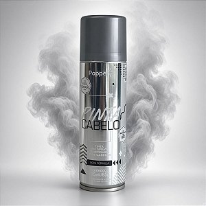 Tinta Temporária Spray para Cabelo - Prata - 150ml/85g - 1 unidade - Popper - Rizzo