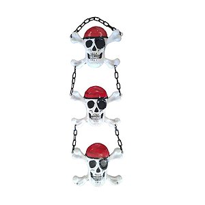 Enfeite para Pendurar - Caveira x Alfa Pirata - Halloween - 1 unidade - Rizzo