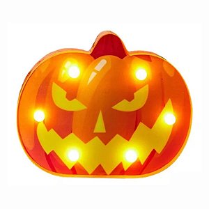 Enfeite Decorativo Halloween - Abóbora Iluminada - 16,5cm - 1 unidade - Rizzo