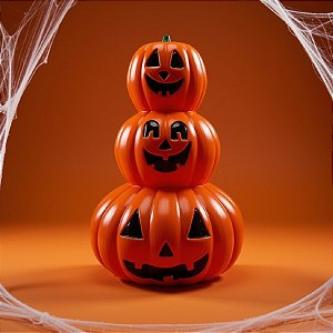Enfeite Decorativo Halloween - Torre De Abóbora - 22cm - 1 unidade - Rizzo